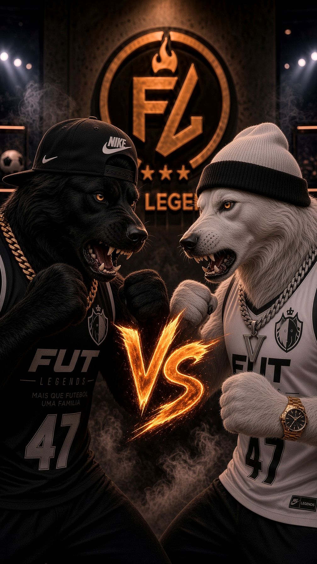 Lobo Preto versus Lobo Branco — Fut Legends
